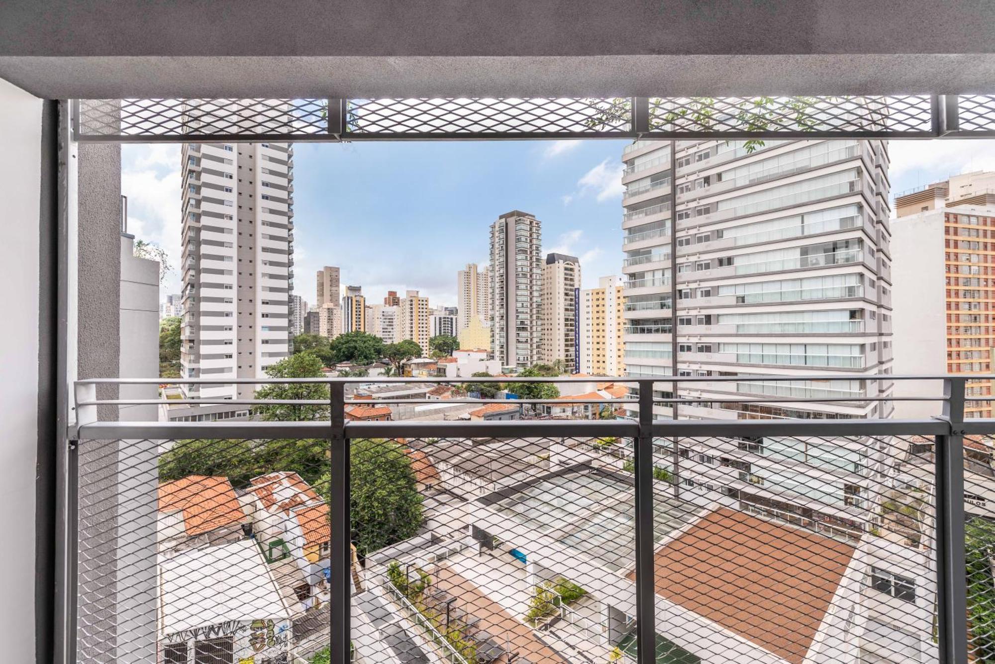 公寓 Pop Grafite 714 - Moderno Com Vista Incrivel Em Pinheiros 圣保罗